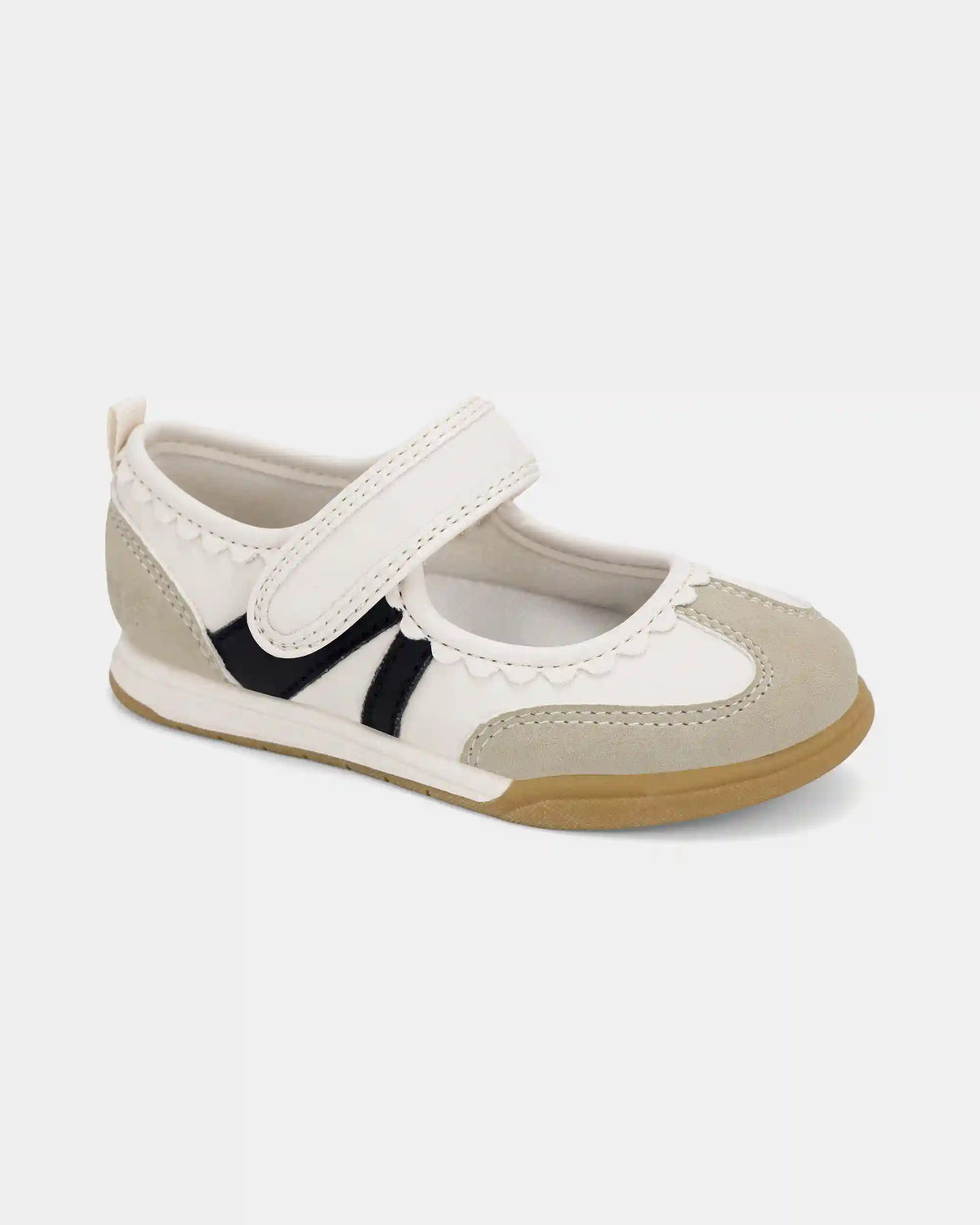 Toddler Girl Scalloped Flats - White