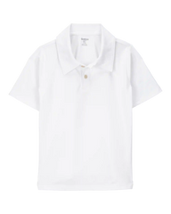 Kid Active Uniform Polo Shirt in Moisture Wicking BeCool™ Fabric - White