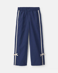 Girls Nylon Track Pants - Navy Blue