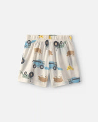 Toddler Boy 2-Piece Farm Short-Sleeve Pajama Set