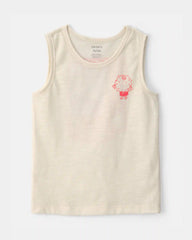 Toddler Boy Pufferfish Tank Top - Cream