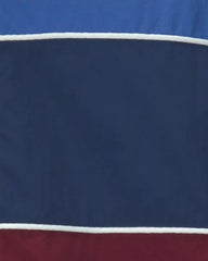 Boys Color Block Zip-Up Jacket - Blue/Burgundy