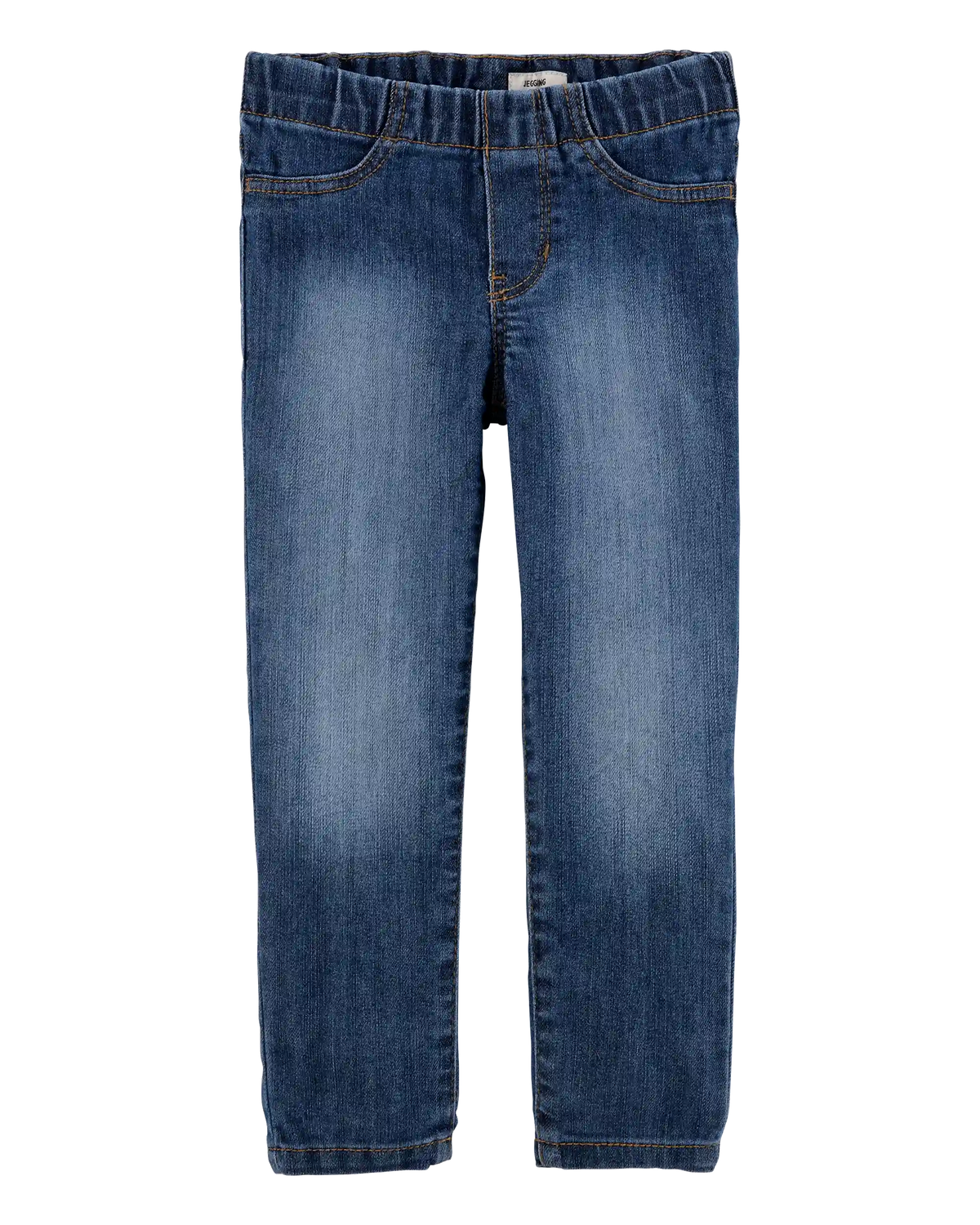 Baby Girl Medium Blue Wash Elastic-Waist Jeggings