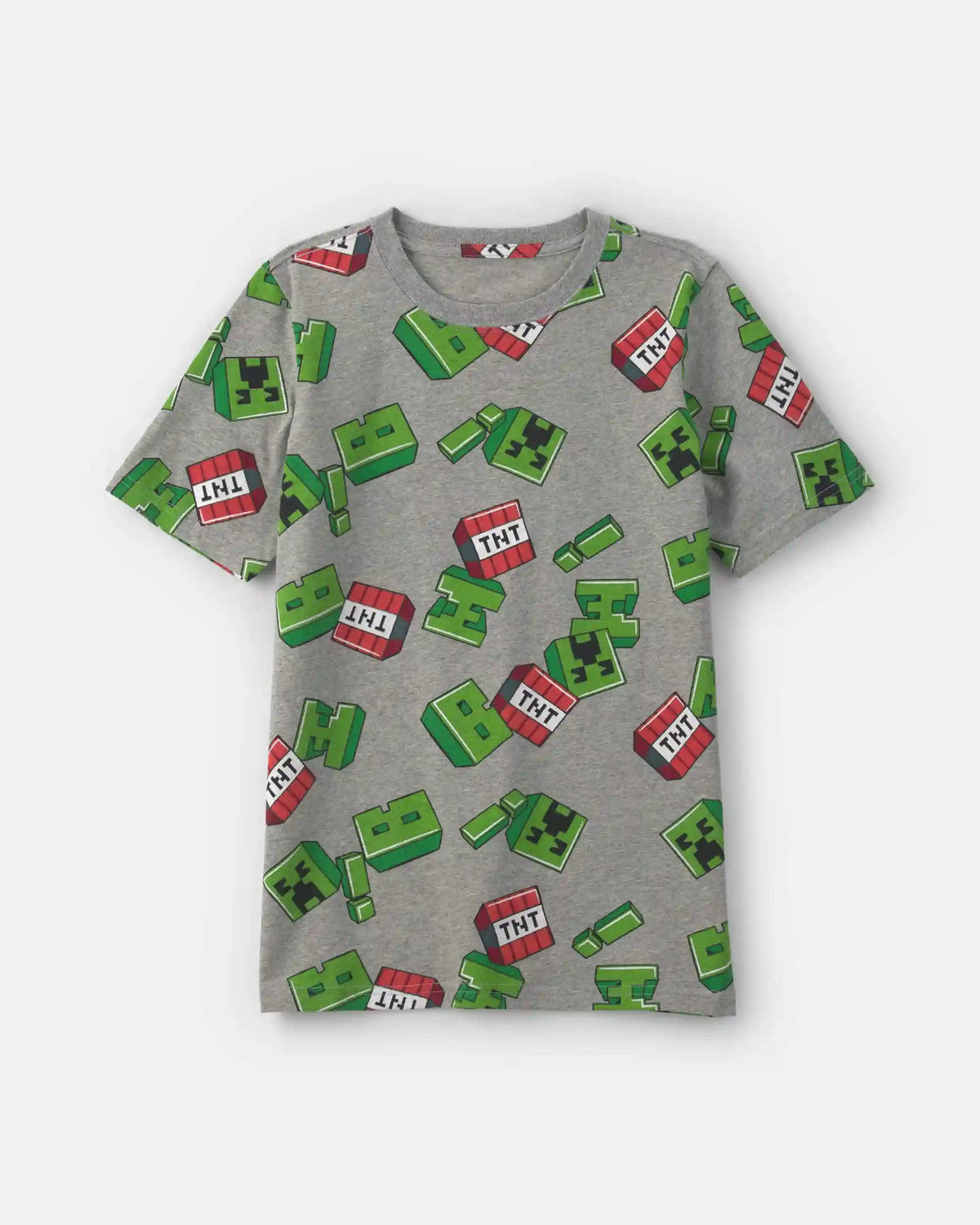 Boys Minecraft Graphic Tee - Grey