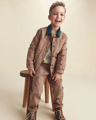 Boys Twill Pants - Brown