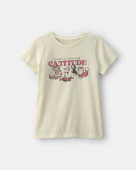 Girls Disney© Cats Graphic Tee - Cream