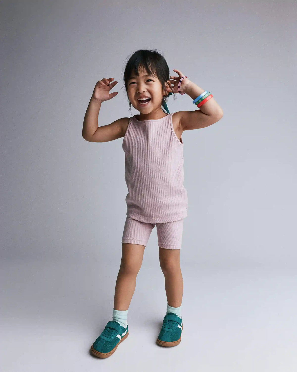Toddler Girl Ribbed Playtime Tank Top - Light Pink