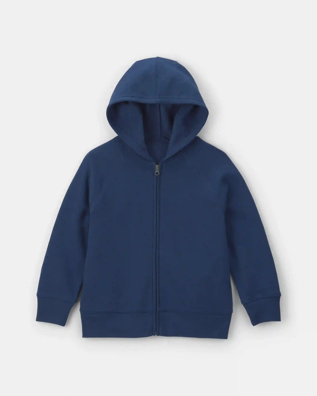 Boys Fleece Zip-Up Hoodie - Navy Blue