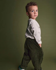 Toddler Boy Pocket Pants - Olive