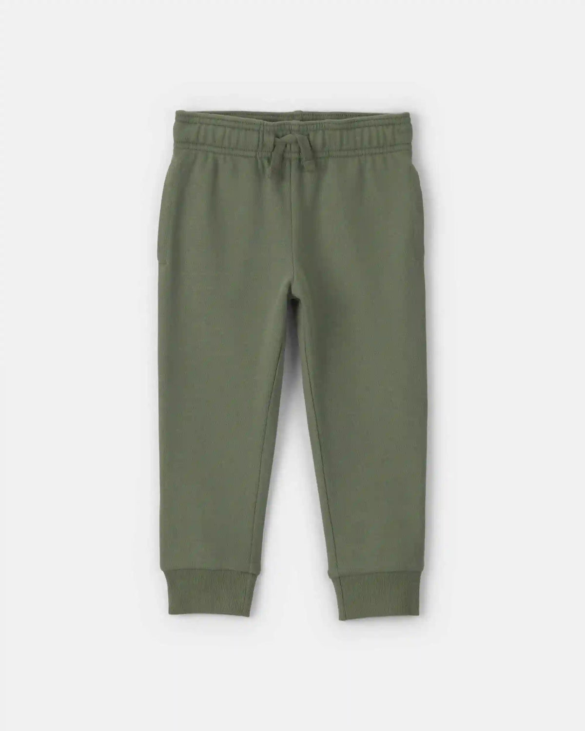 Toddler Boy French Terry Joggers - Olive Green