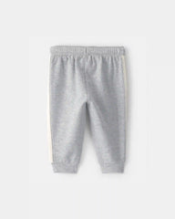 Baby Boy French Terry Pants - Heather Grey   