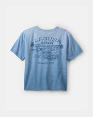 Boys 'Poolside' Ombre Graphic Tee  - Blue