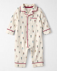 Baby Organic Cotton Jumpsuit in Nutcracker