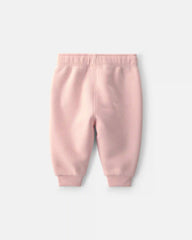 Baby Girl Fleece Pants - Pink