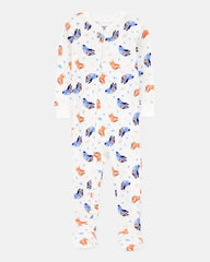 Baby Bluey Snug Fit Cotton Footie 1-Piece Pajamas