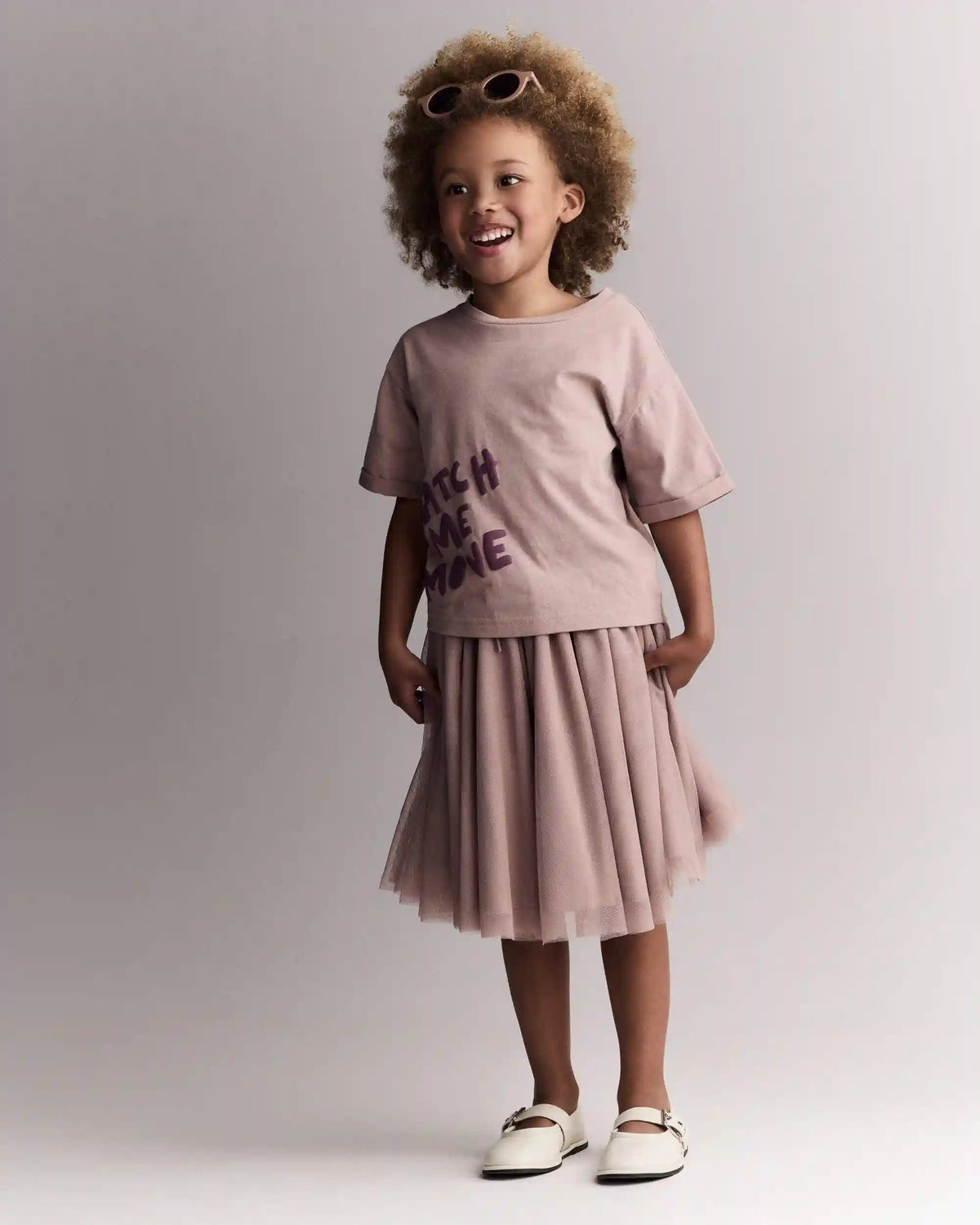 Toddler Girl Avenue Twirl™ Midi Skirt with Tulle - Light Pink