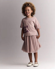 Toddler Girl Avenue Twirl™ Midi Skirt with Tulle - Light Pink
