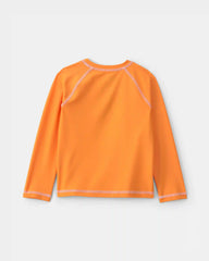 Toddler Boy 2-Piece  Bluey™ Rashguard & Swim Trunk Set - Orange/Green