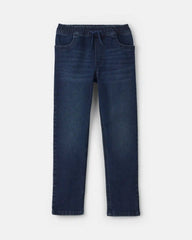 Boys Denim Tapered Jeans - Dark Wash