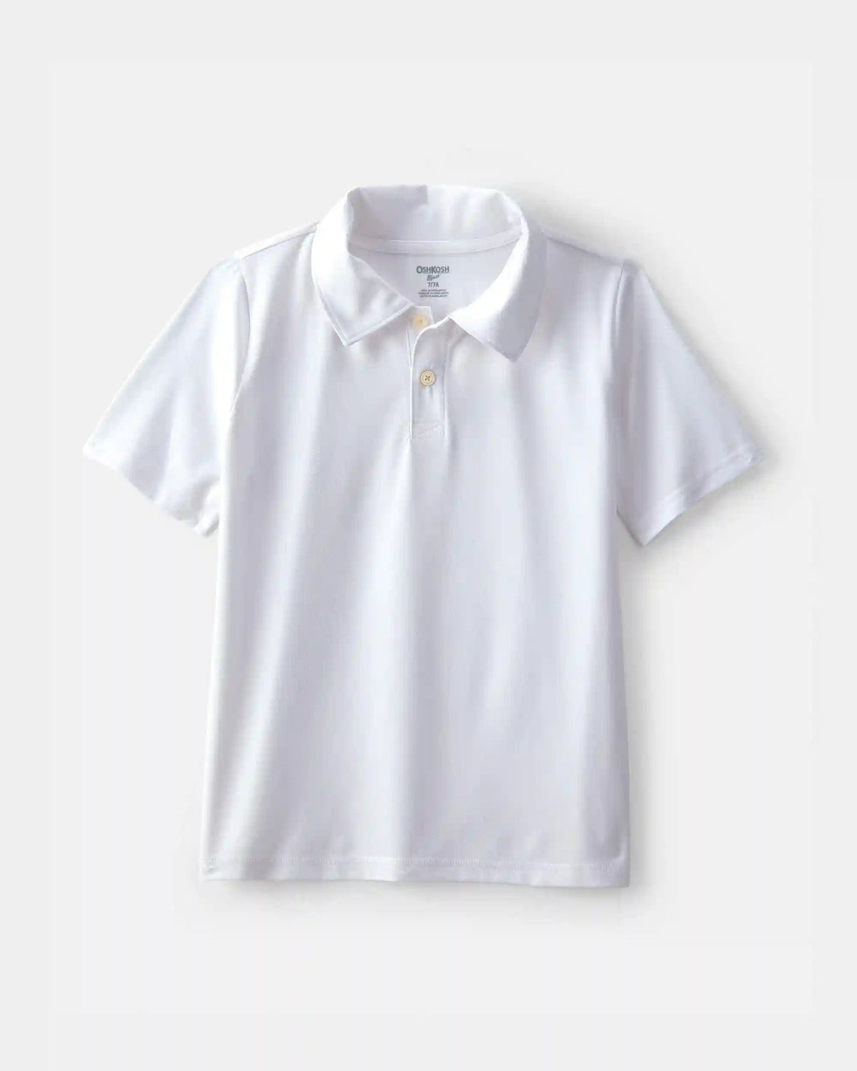 Boys Uniform Active Polo Shirt - White