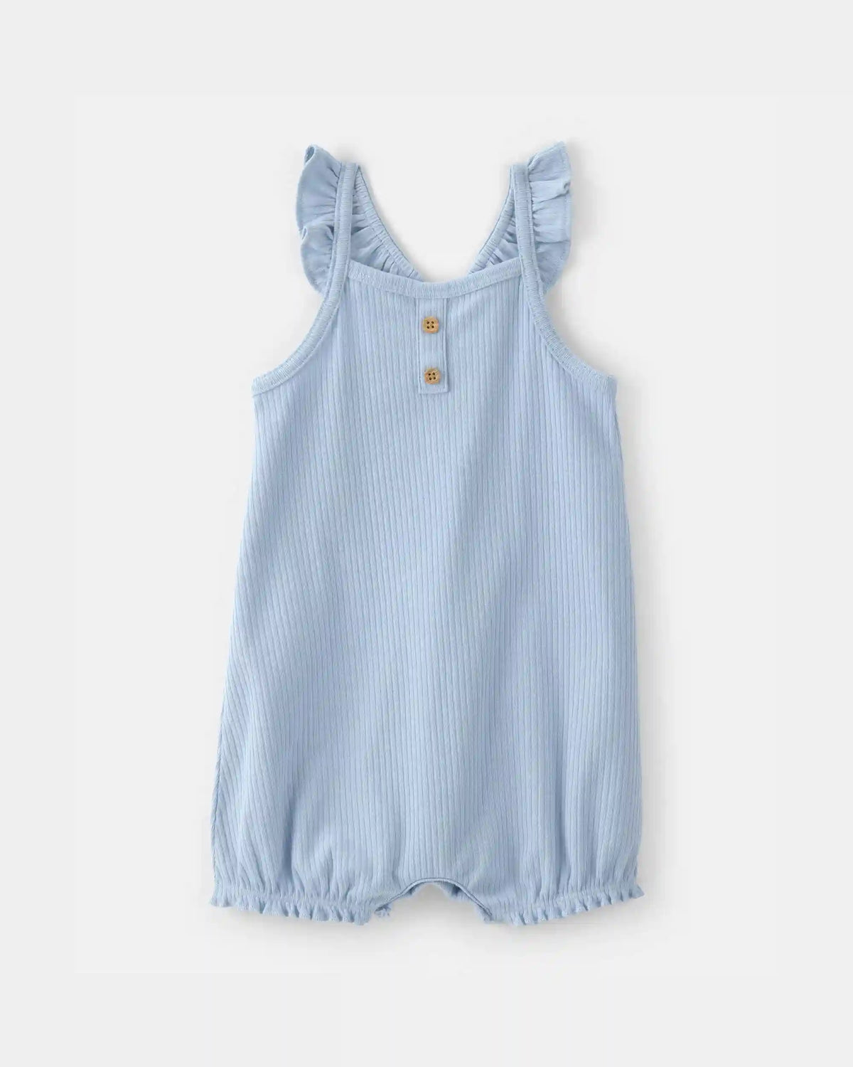 Baby Girl Sleeveless Romper - Blue
