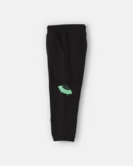 Toddler Boy Glow-in-the-dark French Terry Cargo Joggers - Black