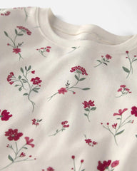 Girls 2-Piece Organic Cotton Pajamas in Rosethorn Hollow