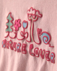 Baby Girl 'Nature Lover' Short-Sleeve Tie Top - Pink