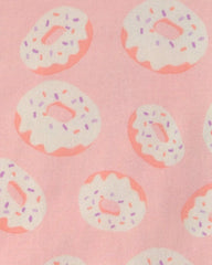 Girls Snacks 100% Cotton 6-Piece Pajama Sets - Pink/Purple/Cream