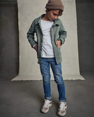 Boys Utility Jacket - Olive Green