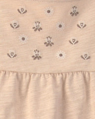Baby Girl 2-Piece Floral Sleeveless Top & Pant Set - Cream