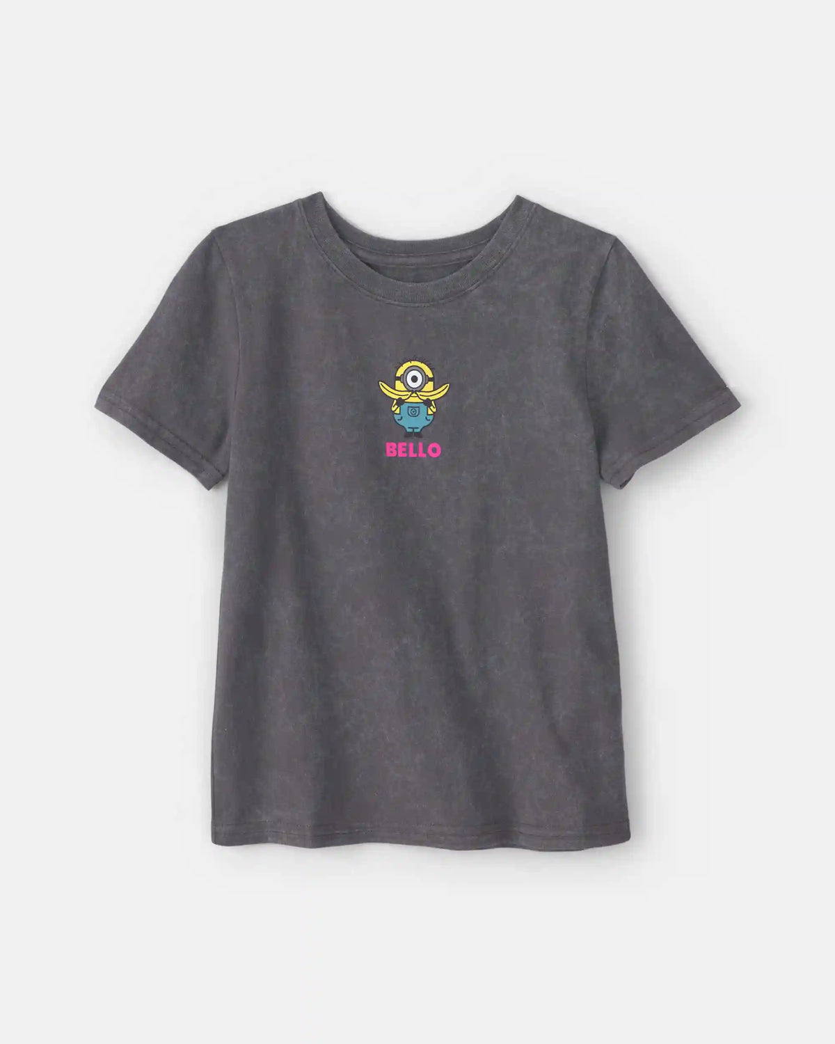 Girls Despicable Me Minions Graphic Tee - Grey