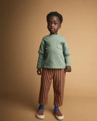 Toddler Long-Sleeve Layered Top - Olive