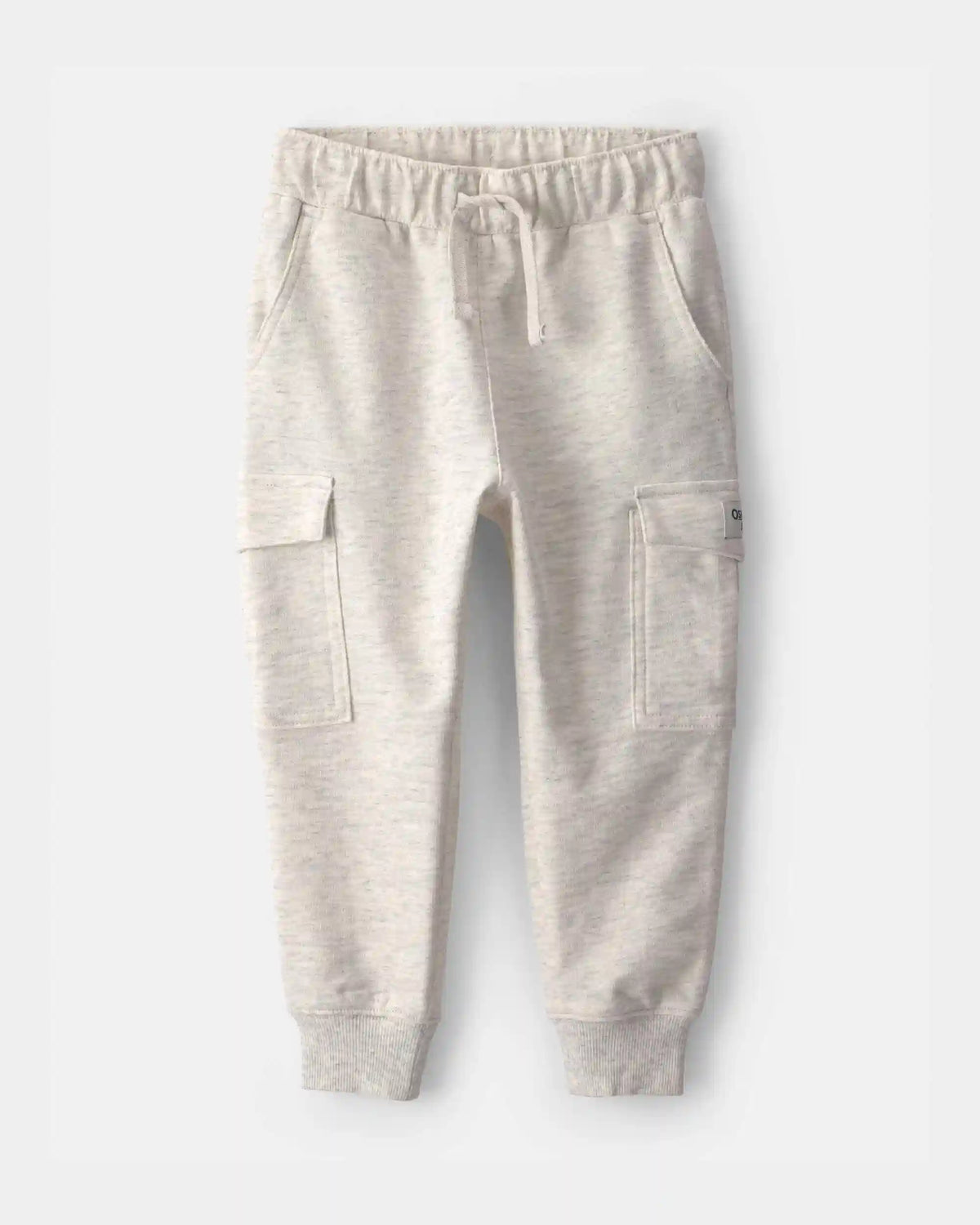 Toddler Boy French Terry Cargo Knit Joggers - Grey