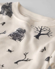 Toddler 2-Piece Organic Cotton Pajamas in Spooky Village