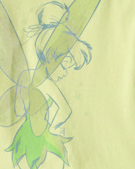Toddler Girl Tinker Bell Glitter Short-Sleeve Graphic Tee - Green