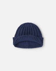 Boys Ribbed Beanie - Navy