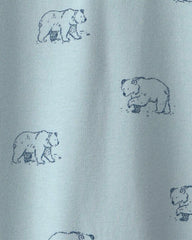 Baby Organic Cotton French Terry Jumpsuit in Winter Bears
