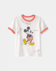 Toddler Disney© Mickey Mouse Graphic Tee - White