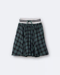 Toddler Girl Avenue Twirl™ Midi Skirt in Plaid - Green/Black