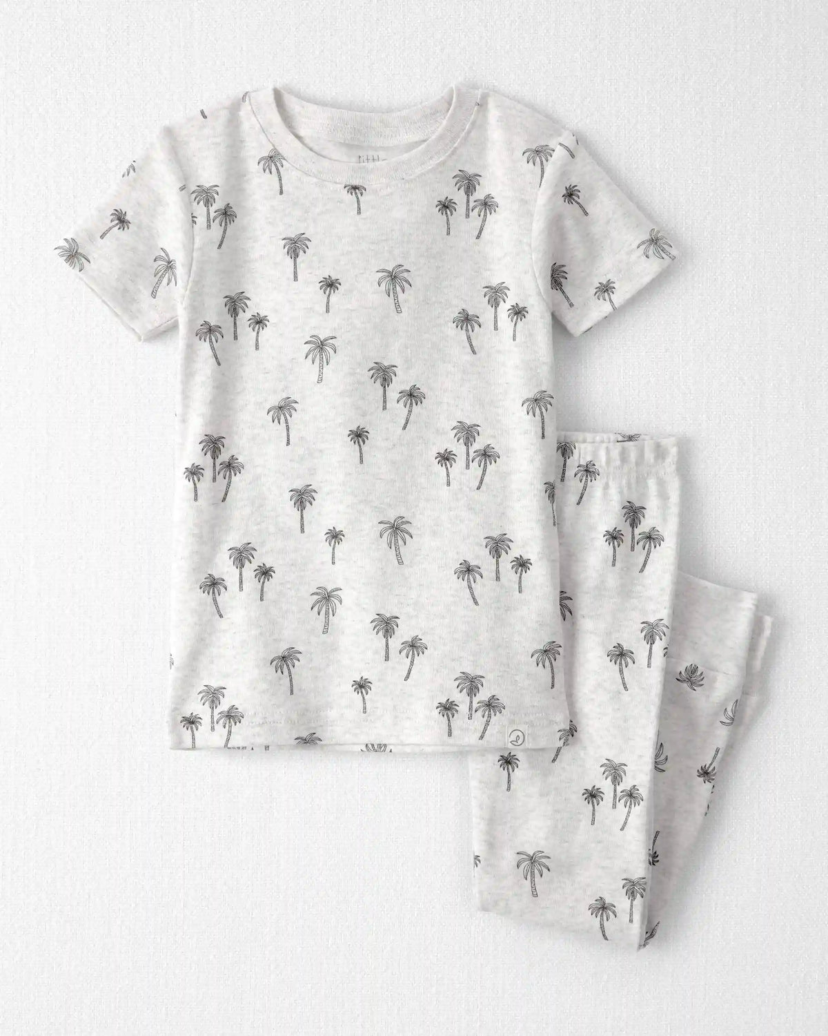 Toddler 2-Piece Organic Cotton Pajamas in Palm Trees