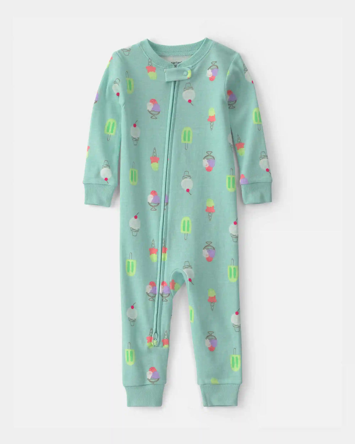 Toddler Girl Popsicle 100% Cotton 1-Piece Pajama - Blue