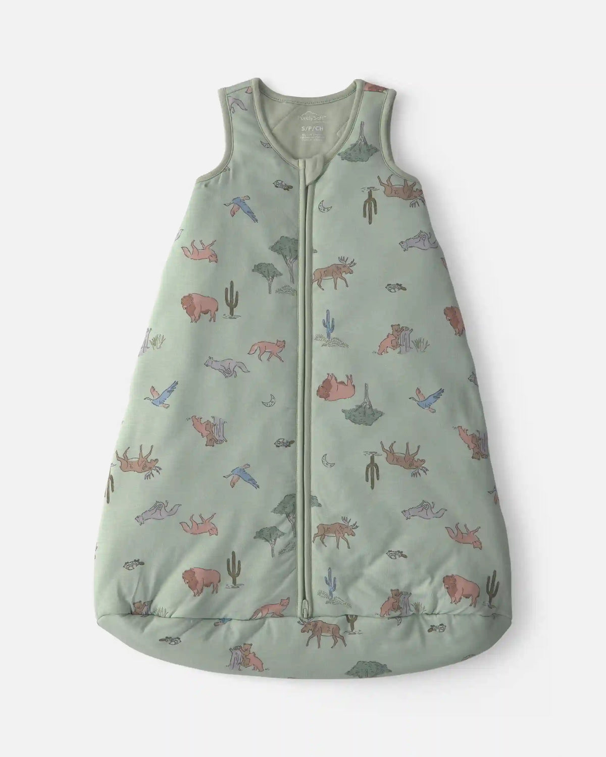 Baby Boy Desert 2-Way Zip PurelySoft™ Wearable Blanket - Green