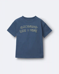Toddler 'Growing Like a Vine' Relaxed Graphic Tee - Slate Blue