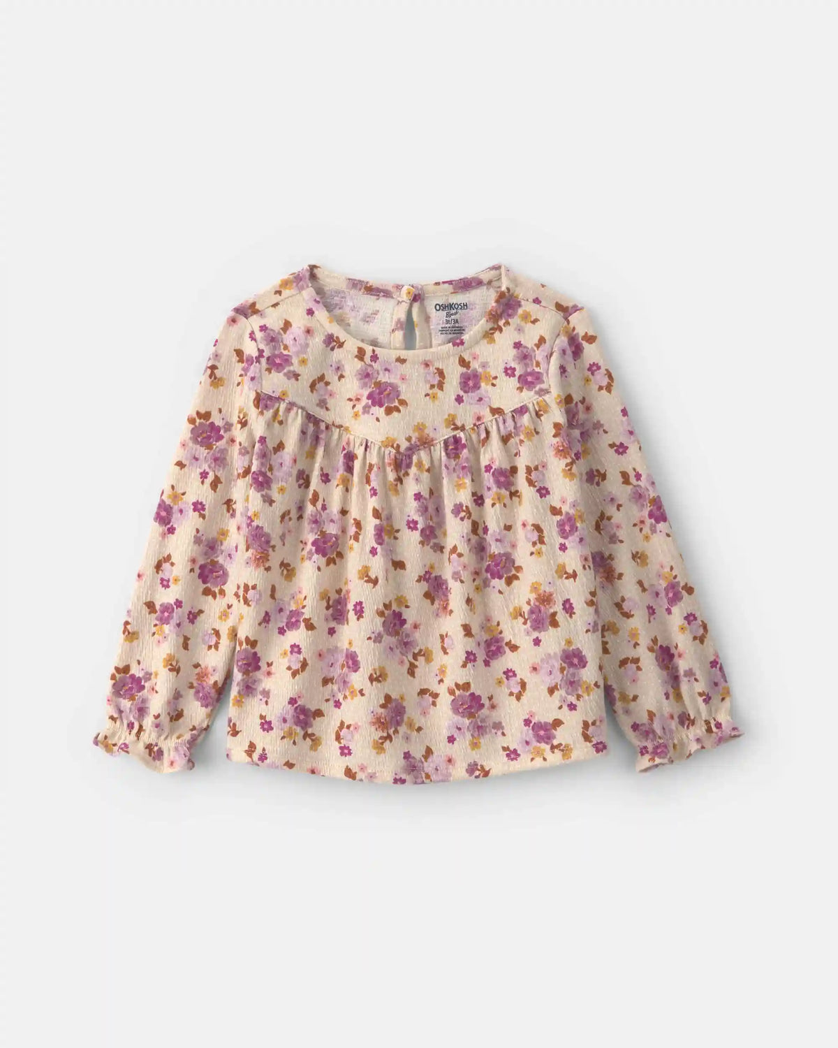 Girls Toddler Girl Floral Long-Sleeve Top
