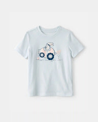 Toddler Easter Bunny Graphic Tee - Blue