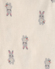 Baby Girl 5-Pack Bunny Multipack Bodysuits - Pink/Ivory