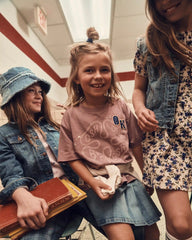 Girls Floral Short-Sleeve Dress