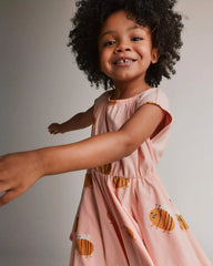 Toddler Girl Avenue Twirl™ Dress in Bee Print - Light Pink