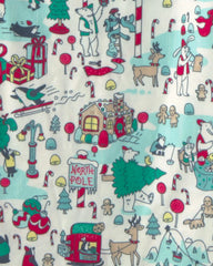 Kids Christmas Scavenger Hunt Fleece Loose Fit Pajama Bottoms
